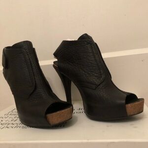 Pedro Garcia Peeptoe slingback bootie